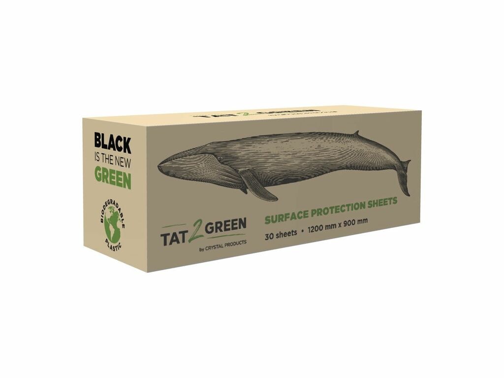 Tat2Green - Láminas de protección de superficies - Negras - 1200 mm x 900 mm - Caja de 30
