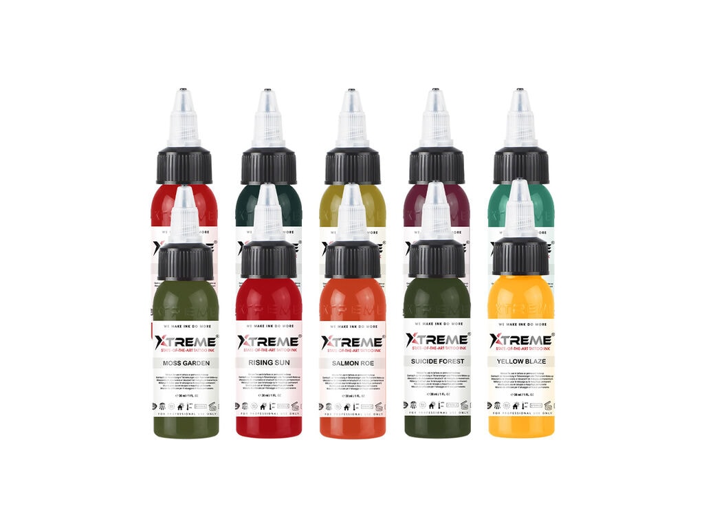 Xtreme Ink - Ukiyo-E's Traditional Japanese Colour Set - 10 x 30 ml / 1 oz