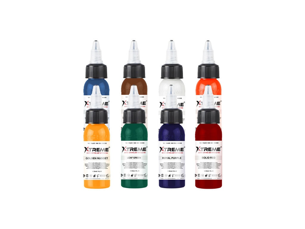 Xtreme Ink - Old School Colour Set - 8 x 30 ml / 1 oz