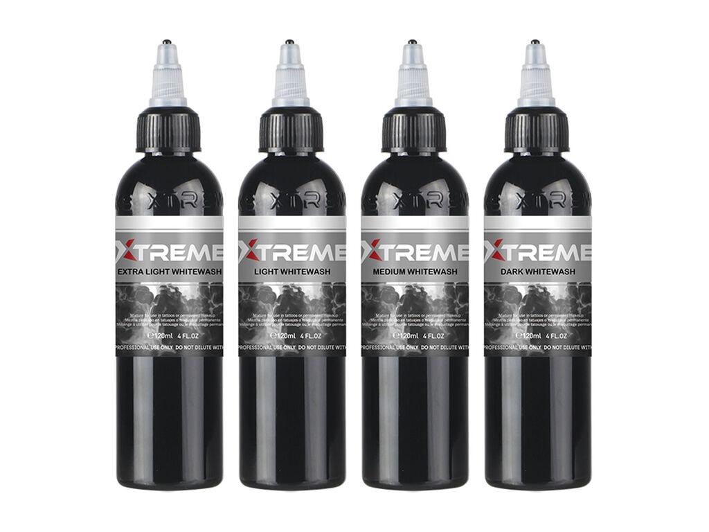 Xtreme Ink - Whitewash Set - 4 x 120 ml / 4 oz