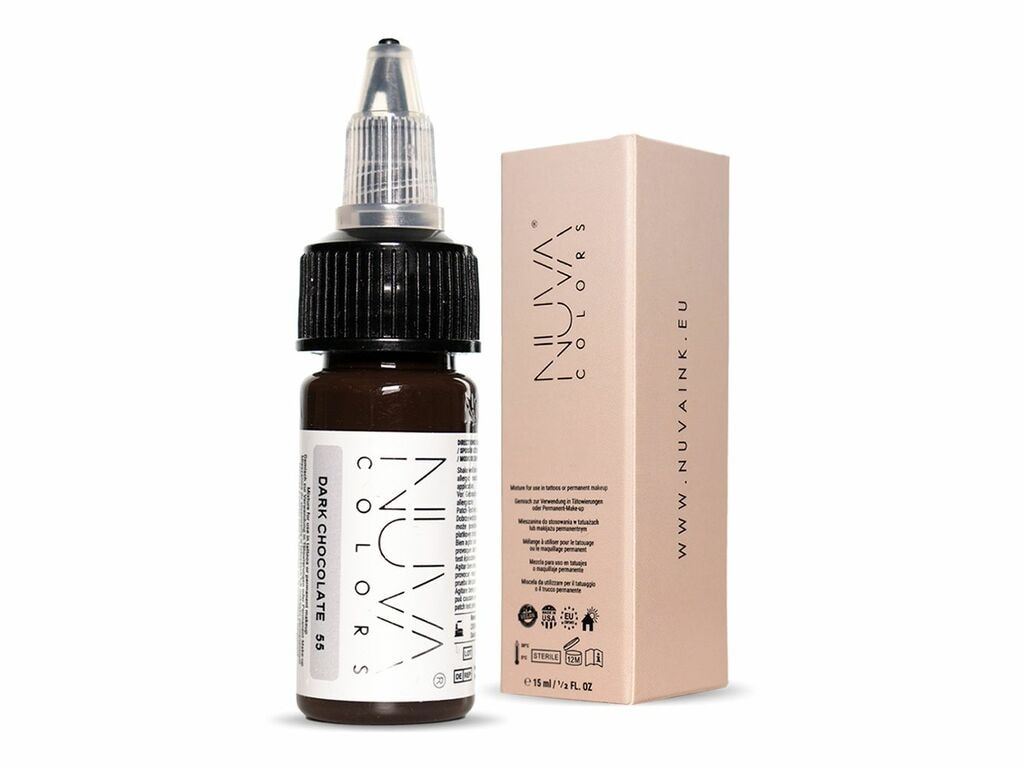 Nuva Colors - Eyebrow - 55 Dark Chocolate - 15 ml / 0.5 oz