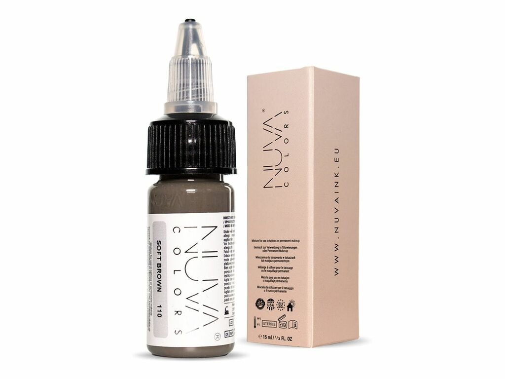 Nuva Colors - Eyebrow - 110 Soft Brown - 15 ml / 0.5 oz