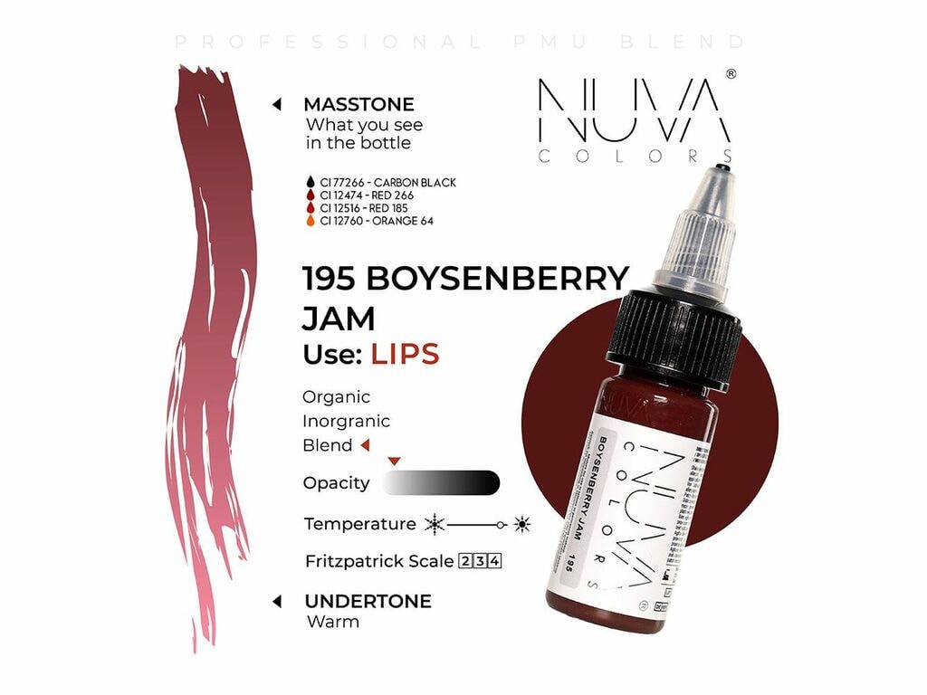 Nuva Colors - Lip - 195 Boysenberry Jam - 15 ml / 0.5 oz