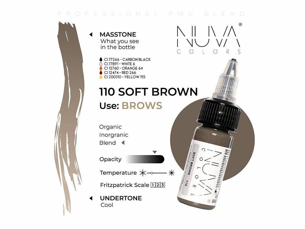 Nuva Colors - Eyebrow Collection Set - 8 x 15 ml / 0,5 oz