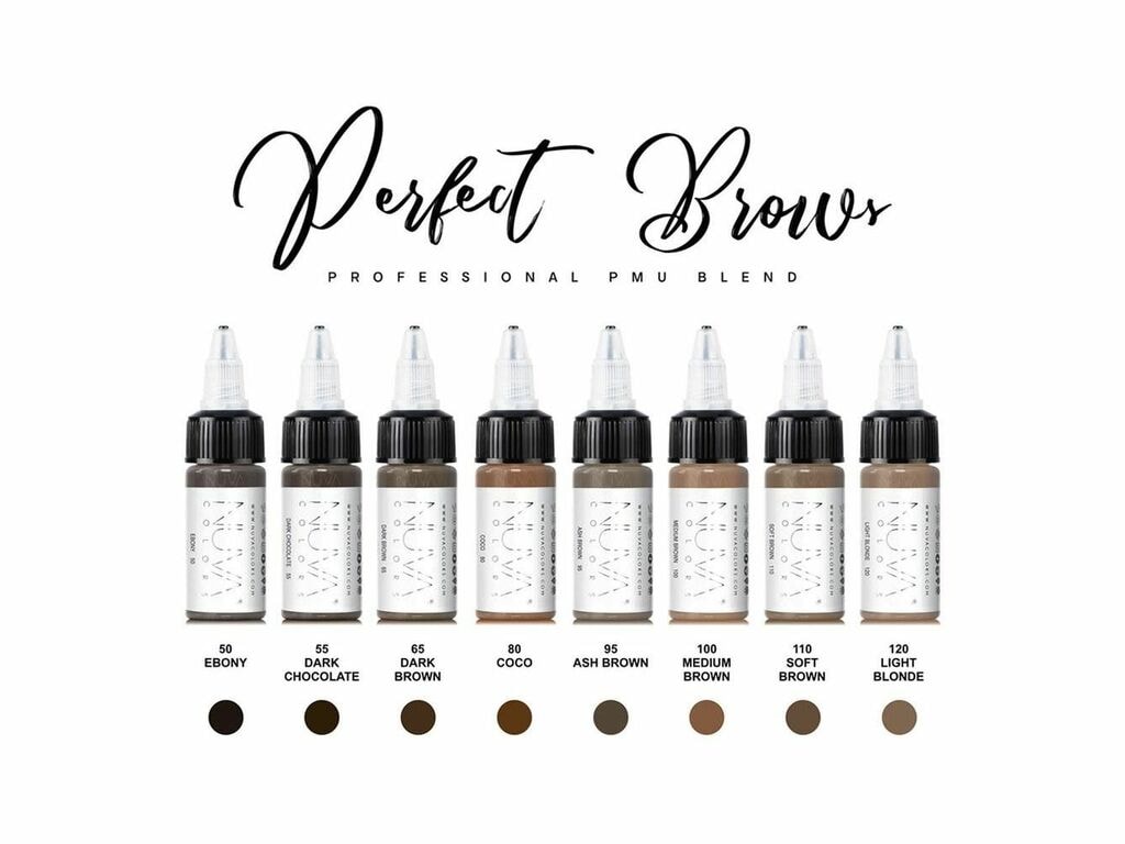 Nuva Colors - Eyebrow Collection Set - 8 x 15 ml / 0,5 oz