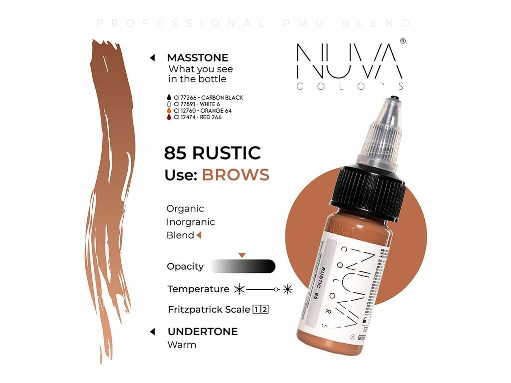 Nuva Colors - Eyebrow - 85 Rustic - 15 ml / 0.5 oz