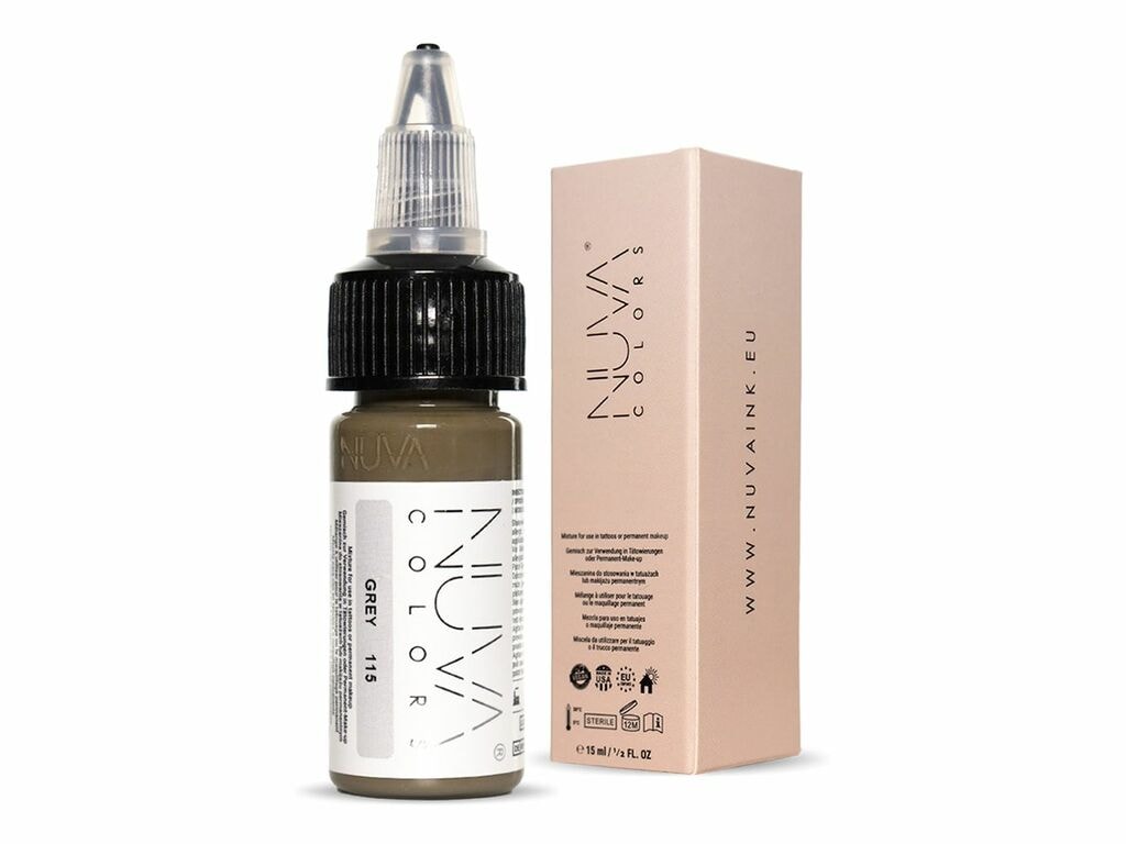 Nuva Colors - Eyebrow - 115 Grey - 15 ml / 0.5 oz