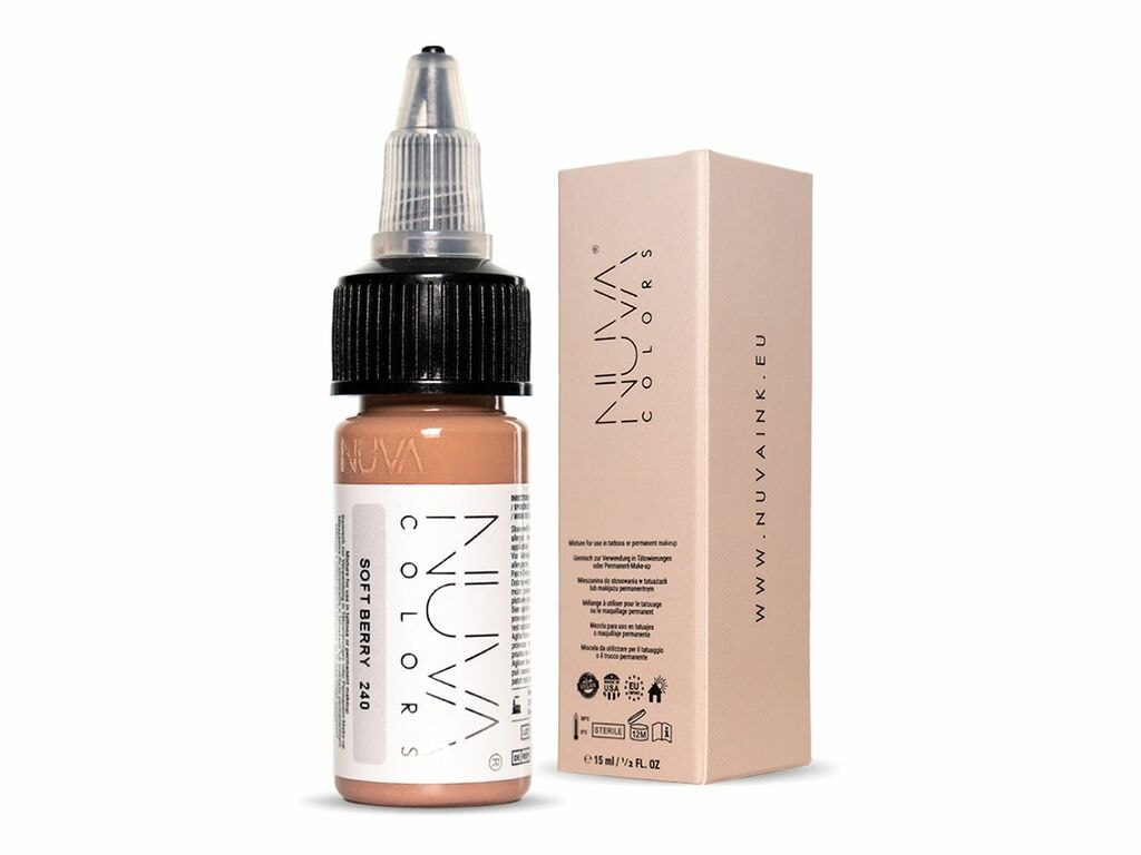 Nuva Colors - Lip - 240 Soft Berry - 15 ml / 0.5 oz