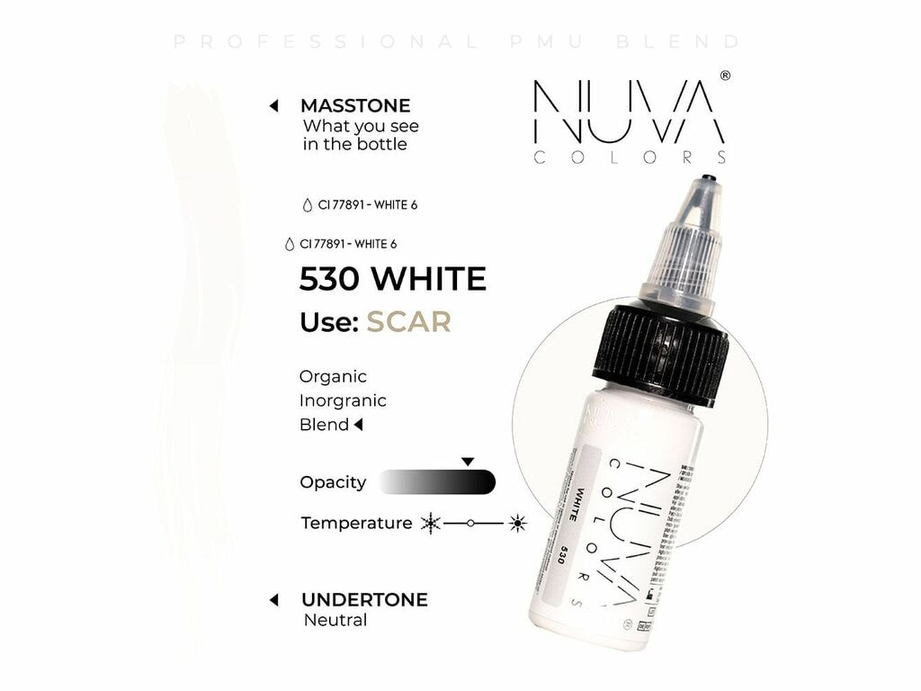 Nuva Colors - Scar - 530 White - 15 ml / 0,5 oz