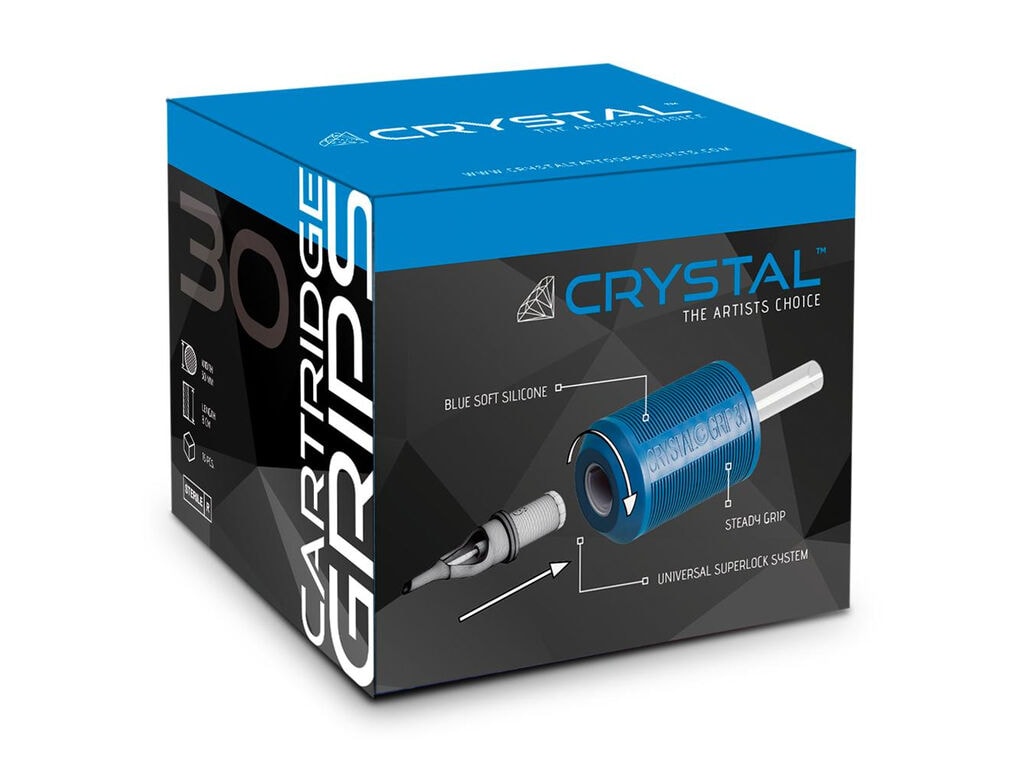 Crystal - Disposable Cartridge Grips - 30 mm - Box of 15