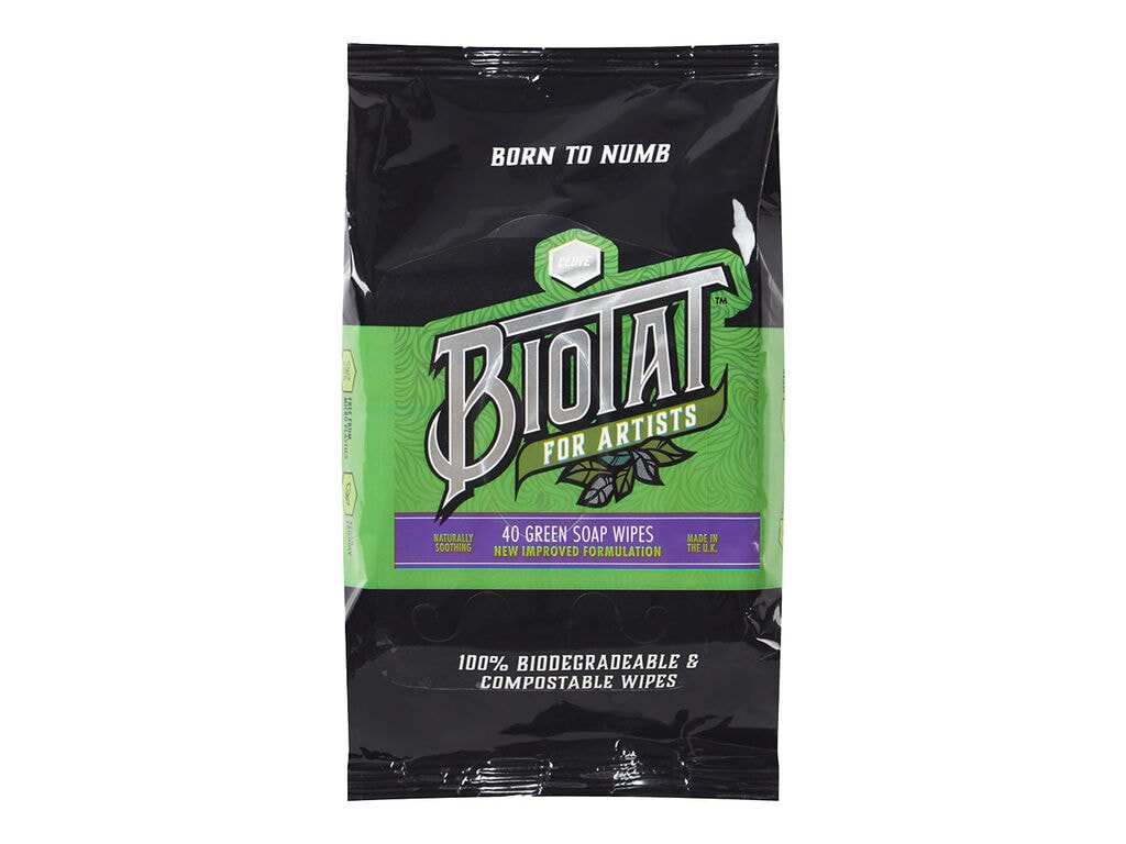 Biotat - Groene Zeep - Doekjes - Verpakking van 40