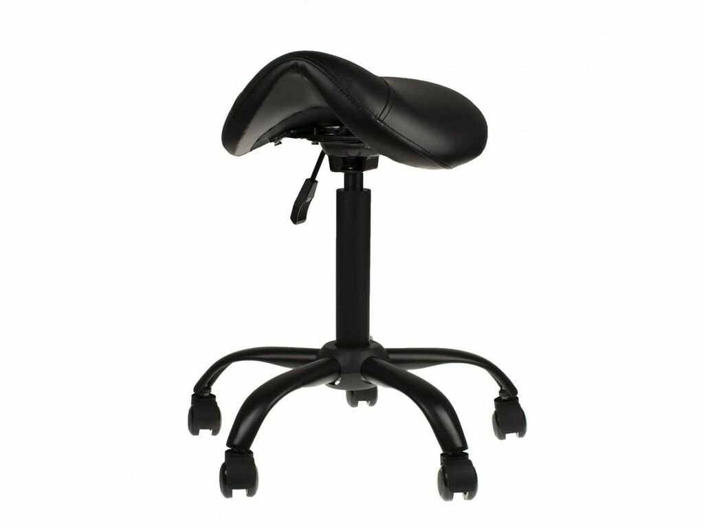 Professional - Taburete con asiento tipo silla de montar - Negro