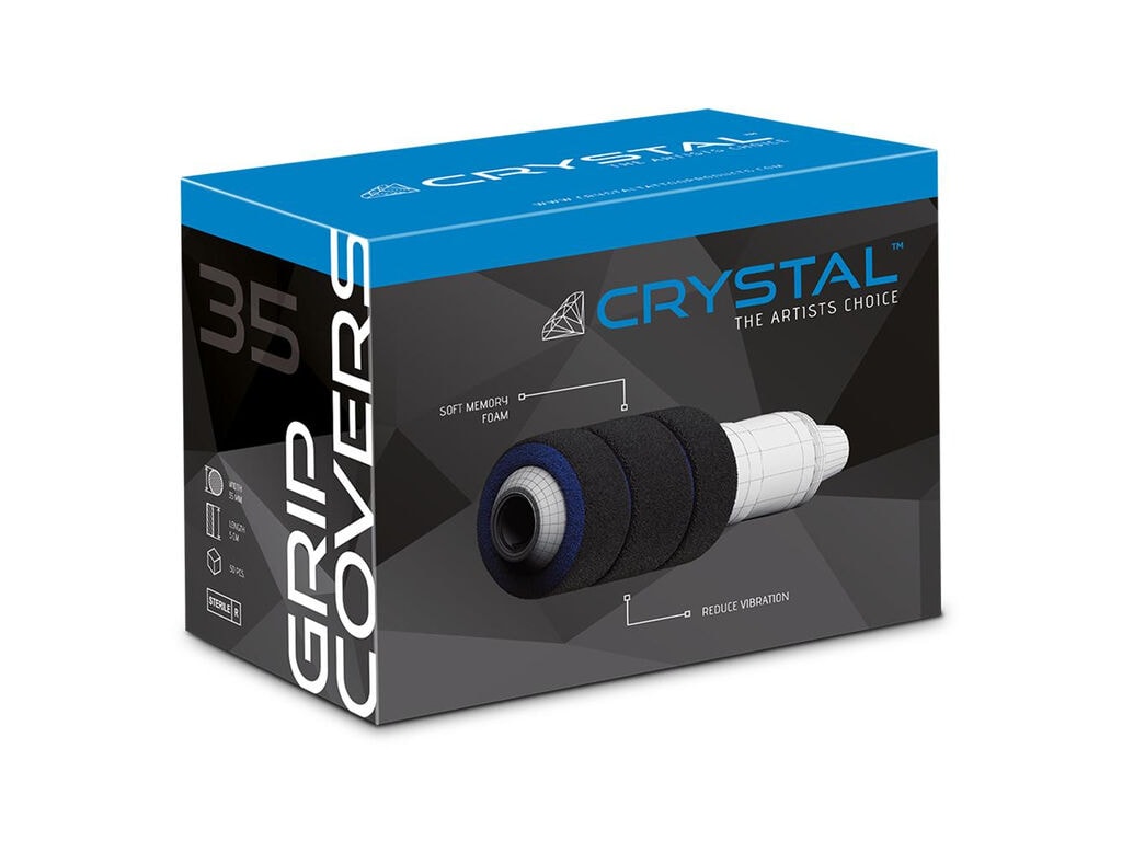 Crystal - Fundas para empuñaduras - 25 mm a 35 mm - Caja de 20