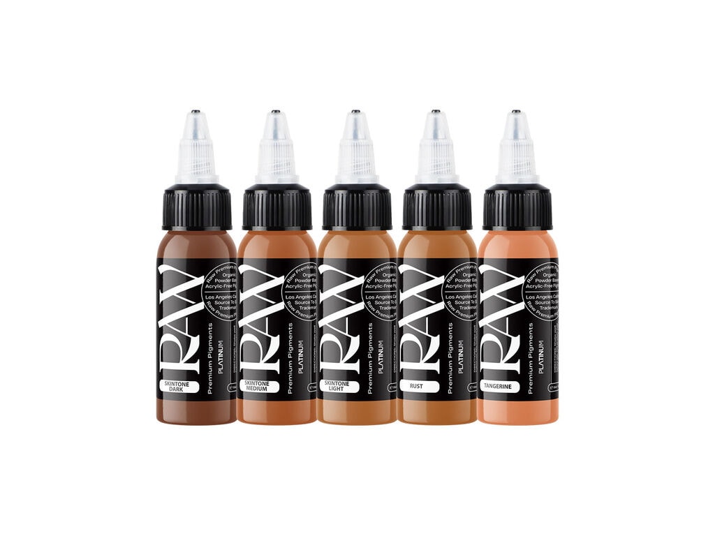 Raw Pigments EU - Skintone Colour Set - 5 x 30 ml / 1 oz