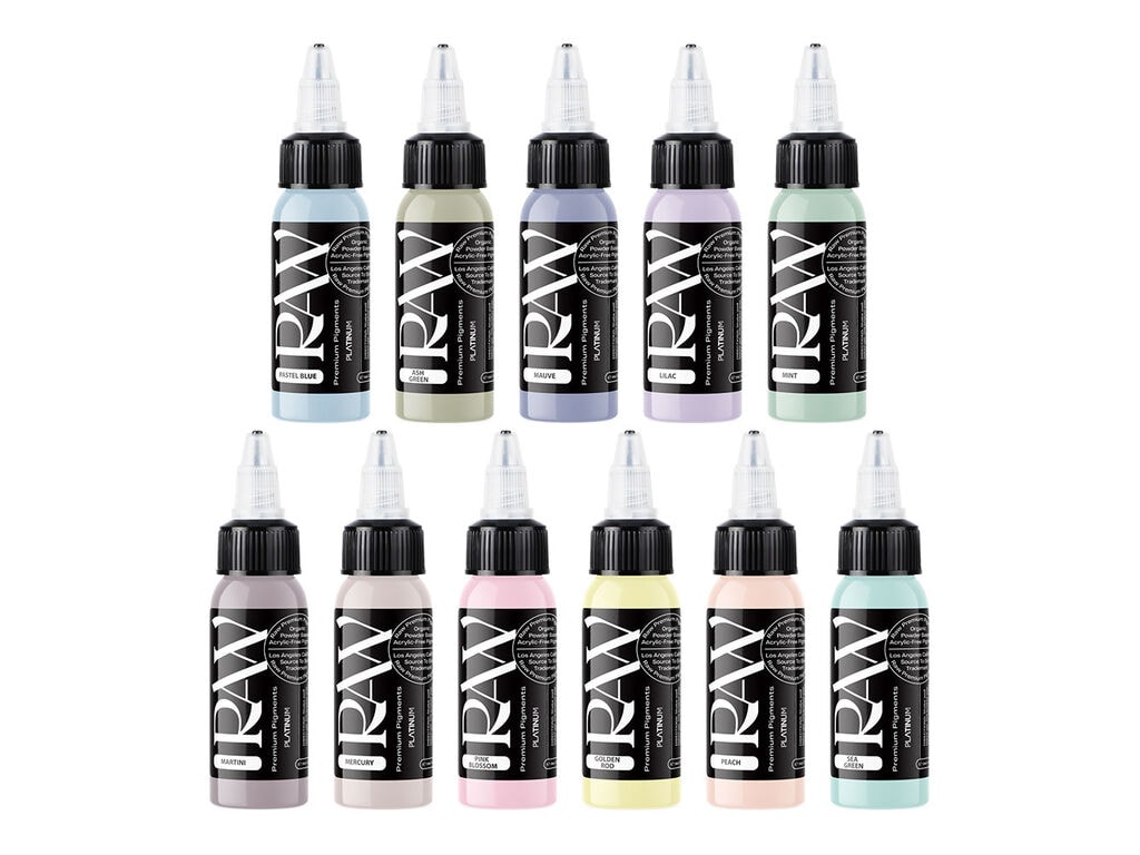 Raw Pigments EU - Pastel Colour Set - 11 x 30 ml / 1 oz