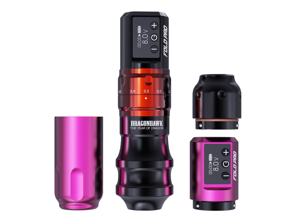 Dragonhawk - Mast Fold Pro - Wireless Tattoo Machine - Year of the Dragon