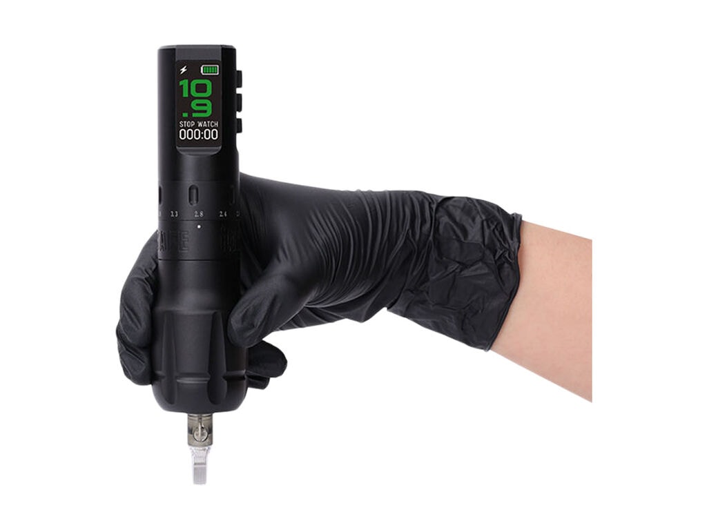 Elite - Inksafe Flexo - Machine à Tatouer Sans Fil - Pack Combo - Noir