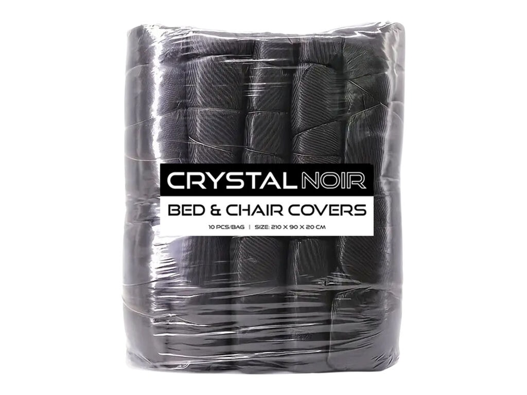Crystal - Noir - Fundas para sillas - Paquete de 10