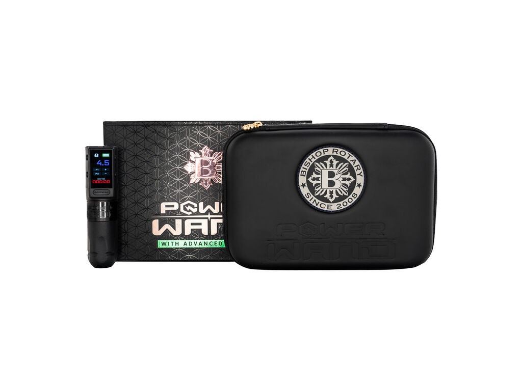 Bishop Rotary - Máquina de tatuar Power Wand Advanced - Delineador - Juego completo