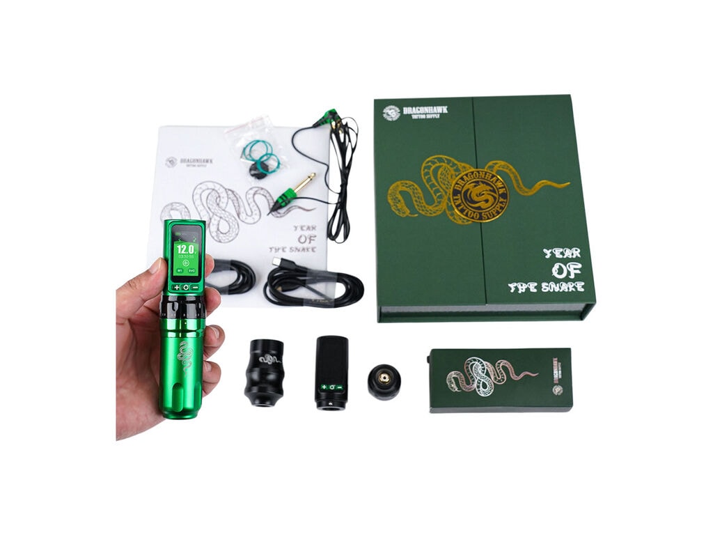 Dragonhawk - Mast Fold Pro - Wireless Tattoo Machine - Year of the Snake