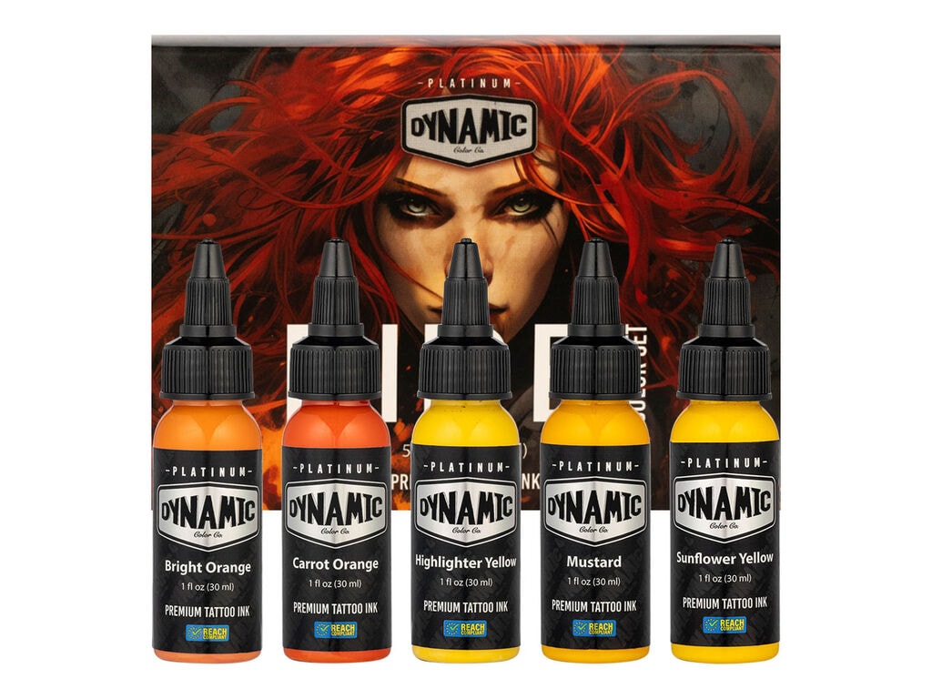 Dynamic Platinum - Fire Colour Set - 5 x 30 ml / 1 oz