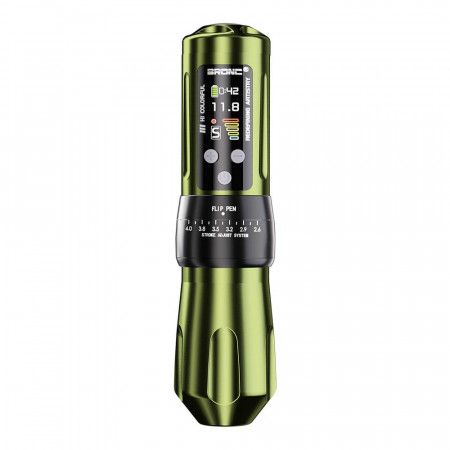 Bronc - X2 - Draadloze Tattoo Machine - Army Green