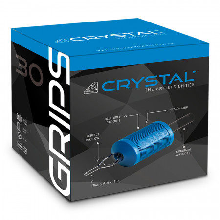Crystal Grips - 30 mm - Flat Tip - Doos van 15