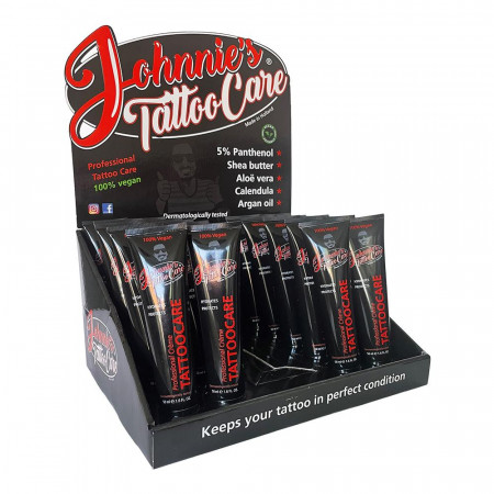 Johnnie’s - Tattoo Nazorg Crème - 20 x 50 ml / 1.7 oz (Display niet inbegrepen)