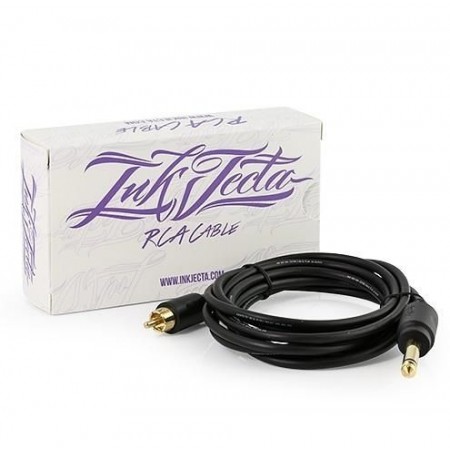 Inkjecta - RCA Kabel Recht - Zwart