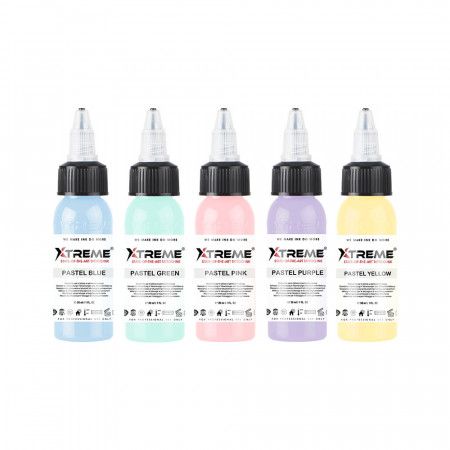 Xtreme Ink - Pastel Colour Set - 5 x 30 ml / 1 oz
