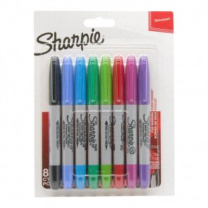 Sharpie - Fine & Ultra Fine Dual Point Set - Verpakking van 8