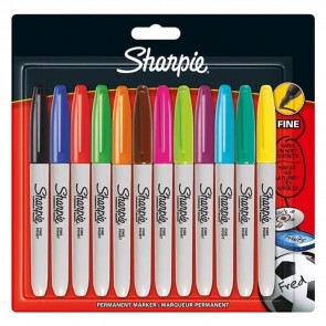 Sharpie Markers - Fine Point Rainbow Set - Verpakking van 12