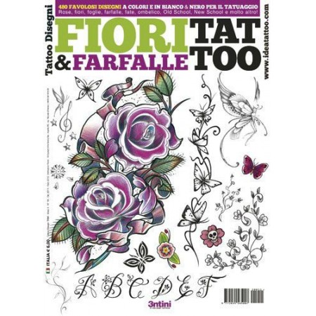 3ntini - Tattoo Flash Drawings ''Fiori & Farfalle''