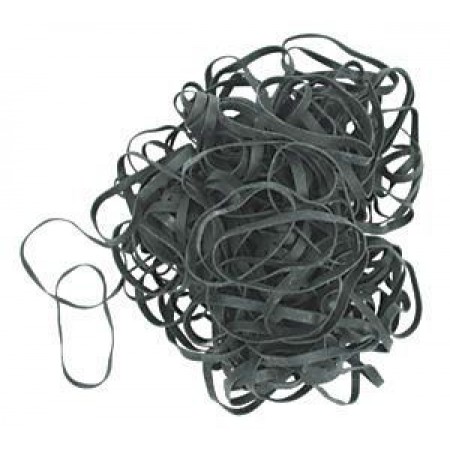 Black Rubber Bands - Pack of 100