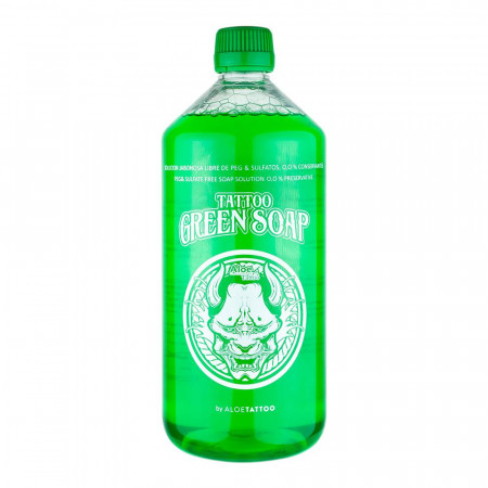 AloeTattoo - Green Soap - 1000 ml / 34 oz