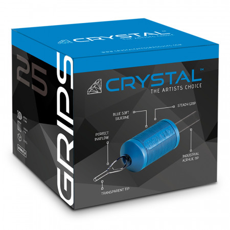 Crystal Grips - 25 mm - Round Tip - Box of 20