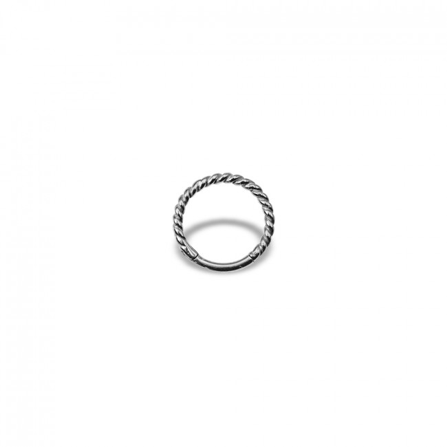 Tattooland 09 Segment Ring Clicker Twisted Wire Stainless