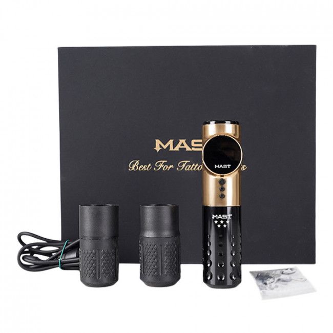 Dragonhawk Mast Archer Pro Wireless Tattoo Machine Gold