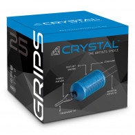 Crystal Grips - 25 mm - Flat Tip - Box of 20