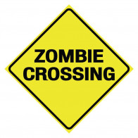 Zombie Crossing Sign - 30 cm