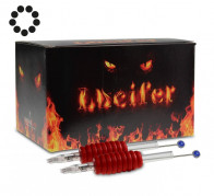 Lucifer Grips with Needles - 19 mm Rubber Grip - Round Shaders - Box of 25