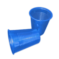 Disposable Plastic Cups 180 ml / 6 oz - Blue - Pack of 100