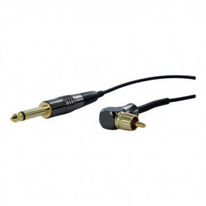 Crystal Coax Cable - RCA Angled - Black