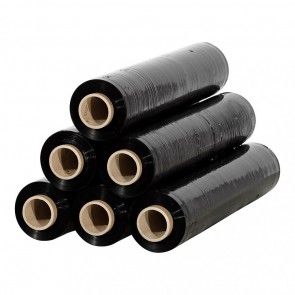 Stretch Shrink Wrap - Black - 300 m x 50 cm