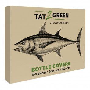 Tat2Green - Bottle Covers - Black - 200 mm x 150 mm - Box of 100