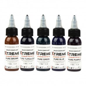 Xtreme Ink Traditional Japanese Color Set 10 x 30ml - Nordic Tattoo Supplies