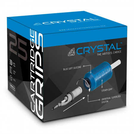 Crystal Einweg-Cartridge Grips - 25 mm - 15er Box