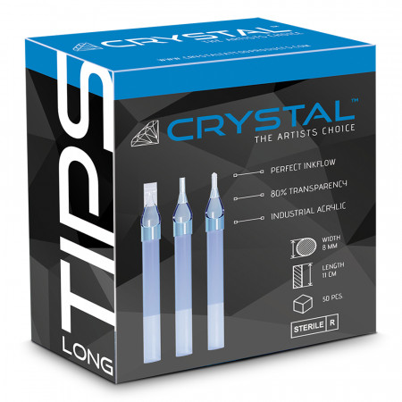 Crystal Long Tips - Round - 50er Box