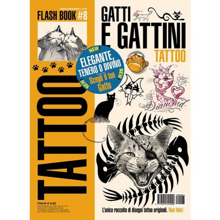 3ntini - Tattoo Flash Drawings ''Gatti & Gattini''