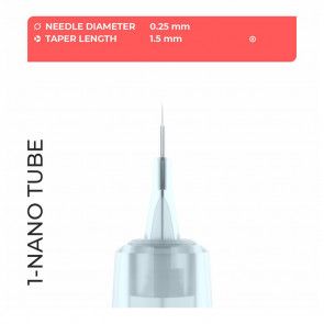 Artyst - H1 Nadelmodule - 01 Nano Tube N3 0.25 mm Classic PMU Taper - 10